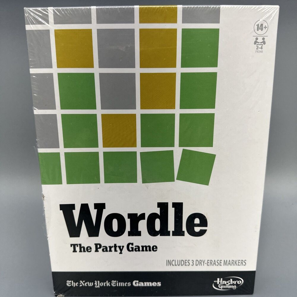 NEW WORDLE The Party Game Table Top Game Board Hasbro - Sealed - Damaged Plastic